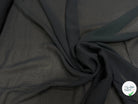 CREPE GEORGETTE 100% VISCOSE FLUIDE NOIR - My Little Coupon