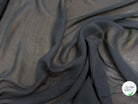 CREPE GEORGETTE 100% VISCOSE FLUIDE NOIR - My Little Coupon