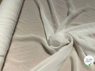 CREPE GEORGETTE DE SOIE ÉCRU FLUIDE 100% SOIE - My Little Coupon
