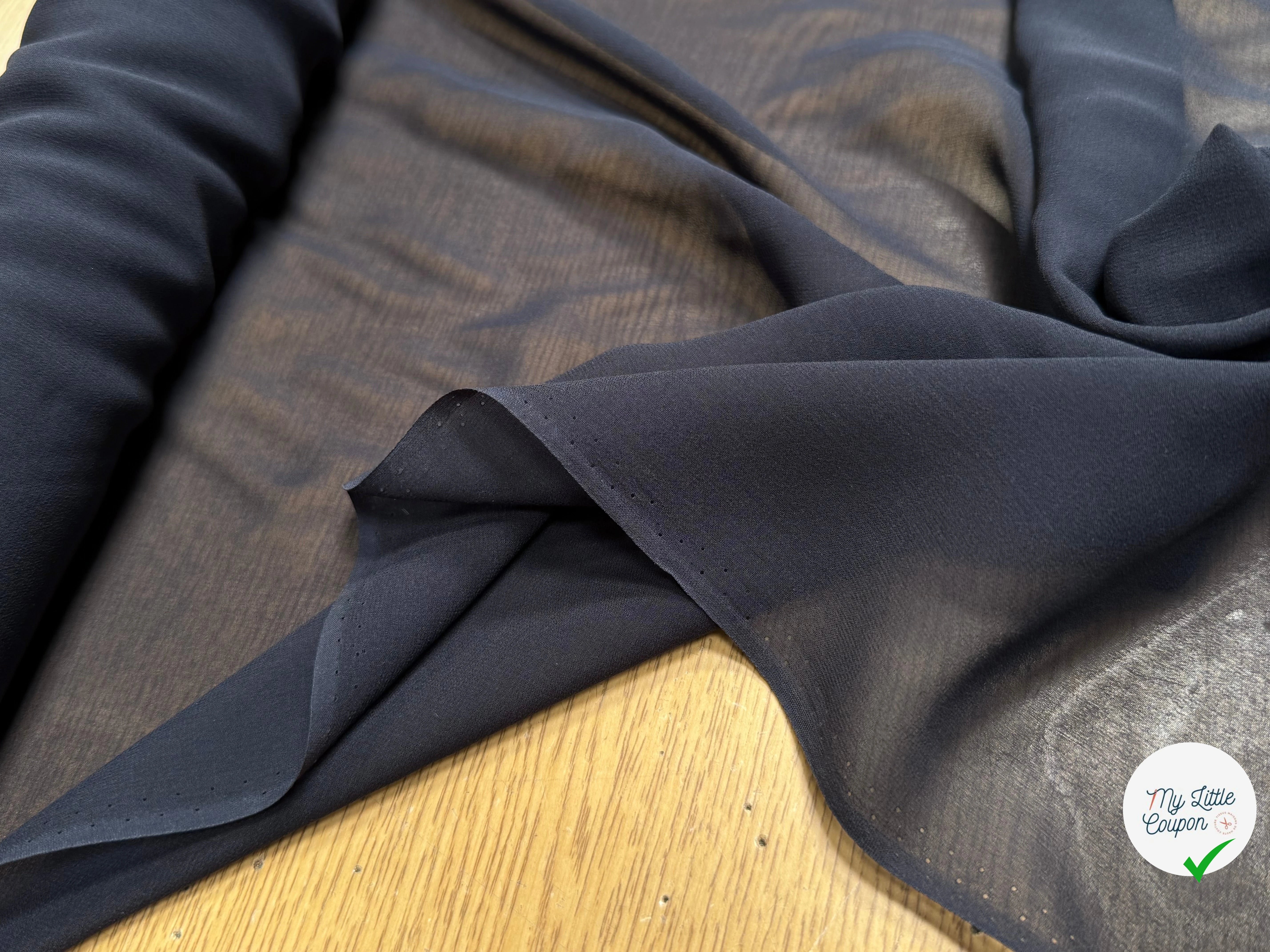 CREPE GEORGETTE DE SOIE FLUIDE NUIT - My Little Coupon