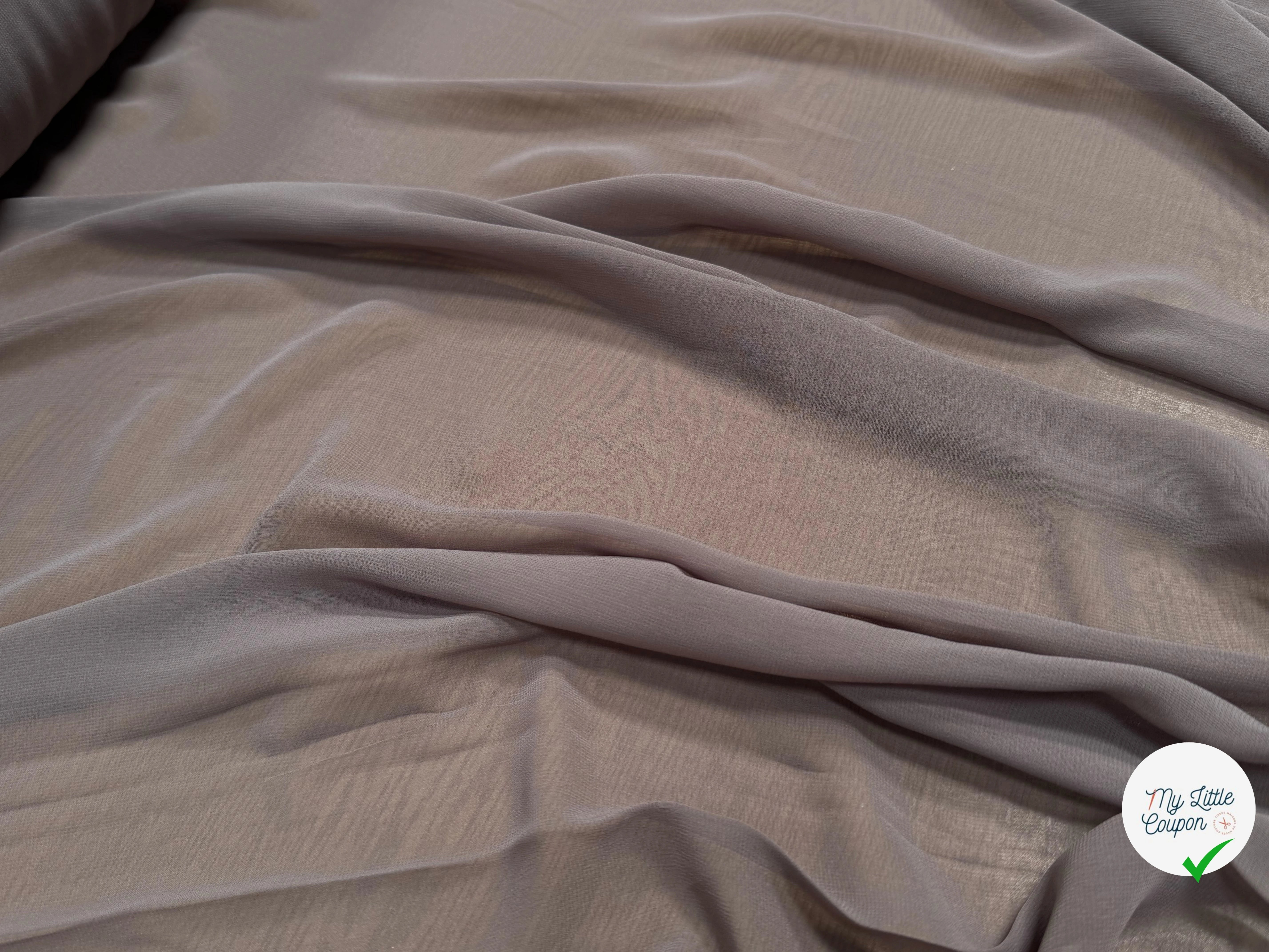 CREPE GEORGETTE FLUIDE SAND - My Little Coupon