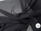 CRÊPE GEORGETTE POLYESTER NOIR - My Little Coupon