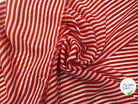 CRÊPE GEORGETTE RAYURES ROUGE & BLANC MLC INTERN
