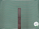 CRÊPE GEORGETTE RAYURES VERT BLANC MLC INTERN