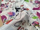 CREPE GEORGETTE SOIE FIORI PSICHEDELICI - My Little Coupon