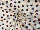 CRÊPE IMPRIMÉ FLEURS VINTAGE FOND CRÈME - My Little Coupon - tissu - coudre