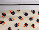 CRÊPE IMPRIMÉ FLEURS VINTAGE FOND CRÈME - My Little Coupon - tissu - coudre