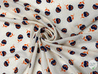 CRÊPE IMPRIMÉ FLEURS VINTAGE FOND CRÈME - My Little Coupon - tissu - coudre