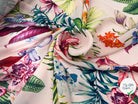 CRÊPE IMPRIMÉ FLORALIE BORNÉO - My Little Coupon - tissu - coudre