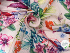 CRÊPE IMPRIMÉ FLORALIE BORNÉO - My Little Coupon - tissu - coudre