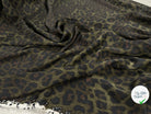 CRÊPE IMPRIMÉ LÉOPARD JUNGLE GREEN - My Little Coupon - tissu - coudre