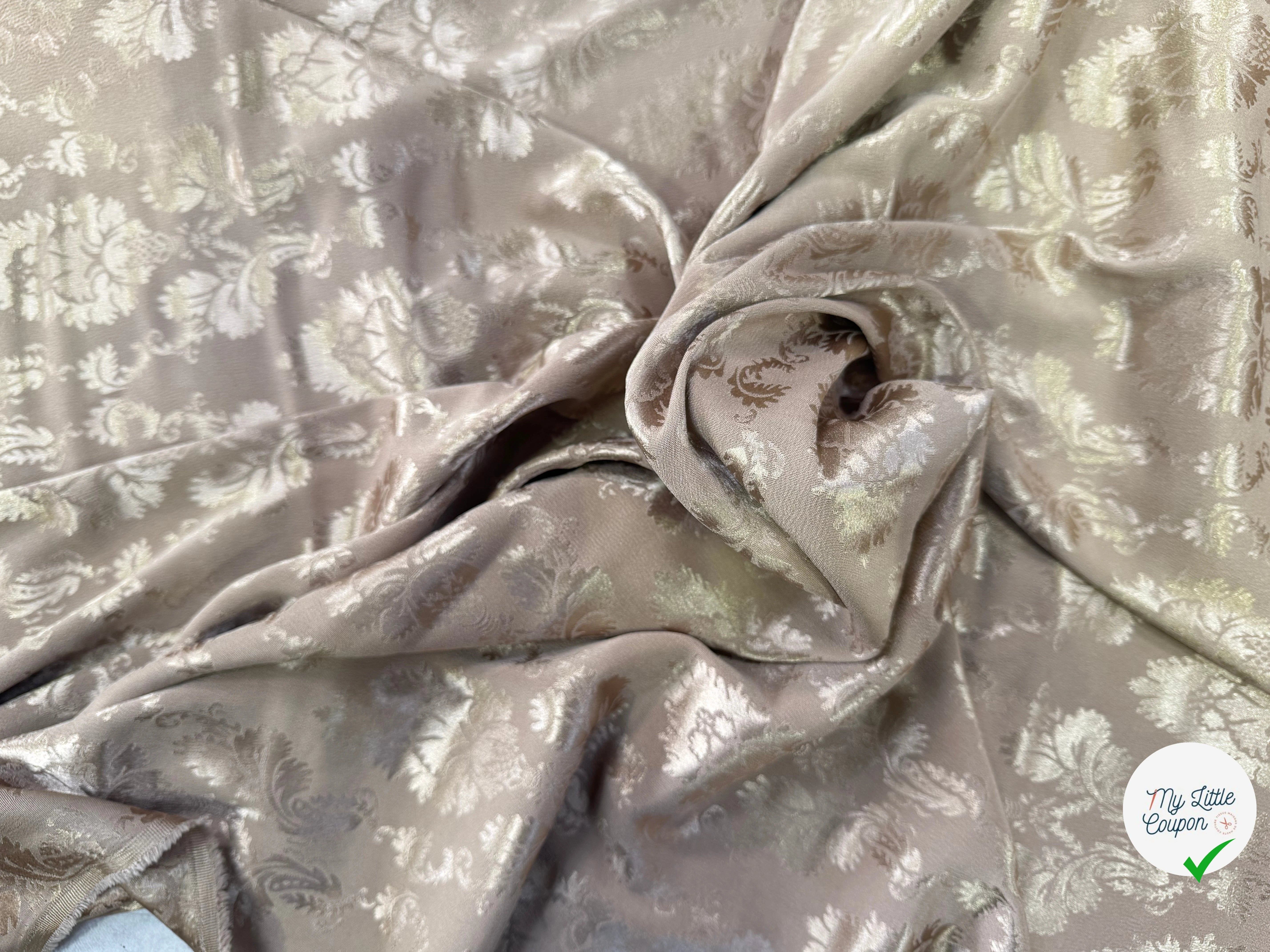 CREPE JACQUARD STRECTH ROYAL SUBLIME OR RÉVERSIBLE - My Little Coupon