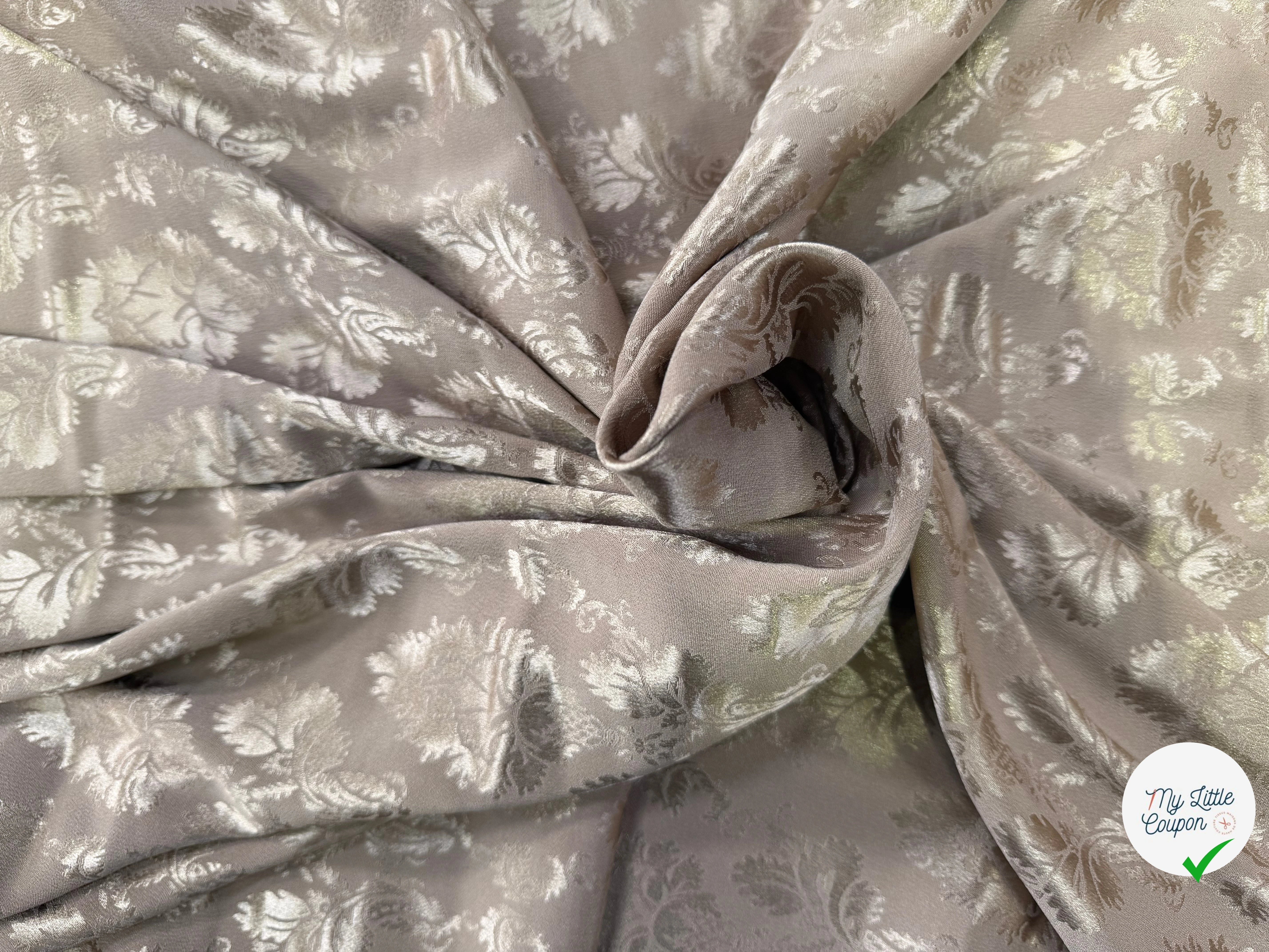 CREPE JACQUARD STRECTH ROYAL SUBLIME OR RÉVERSIBLE - My Little Coupon