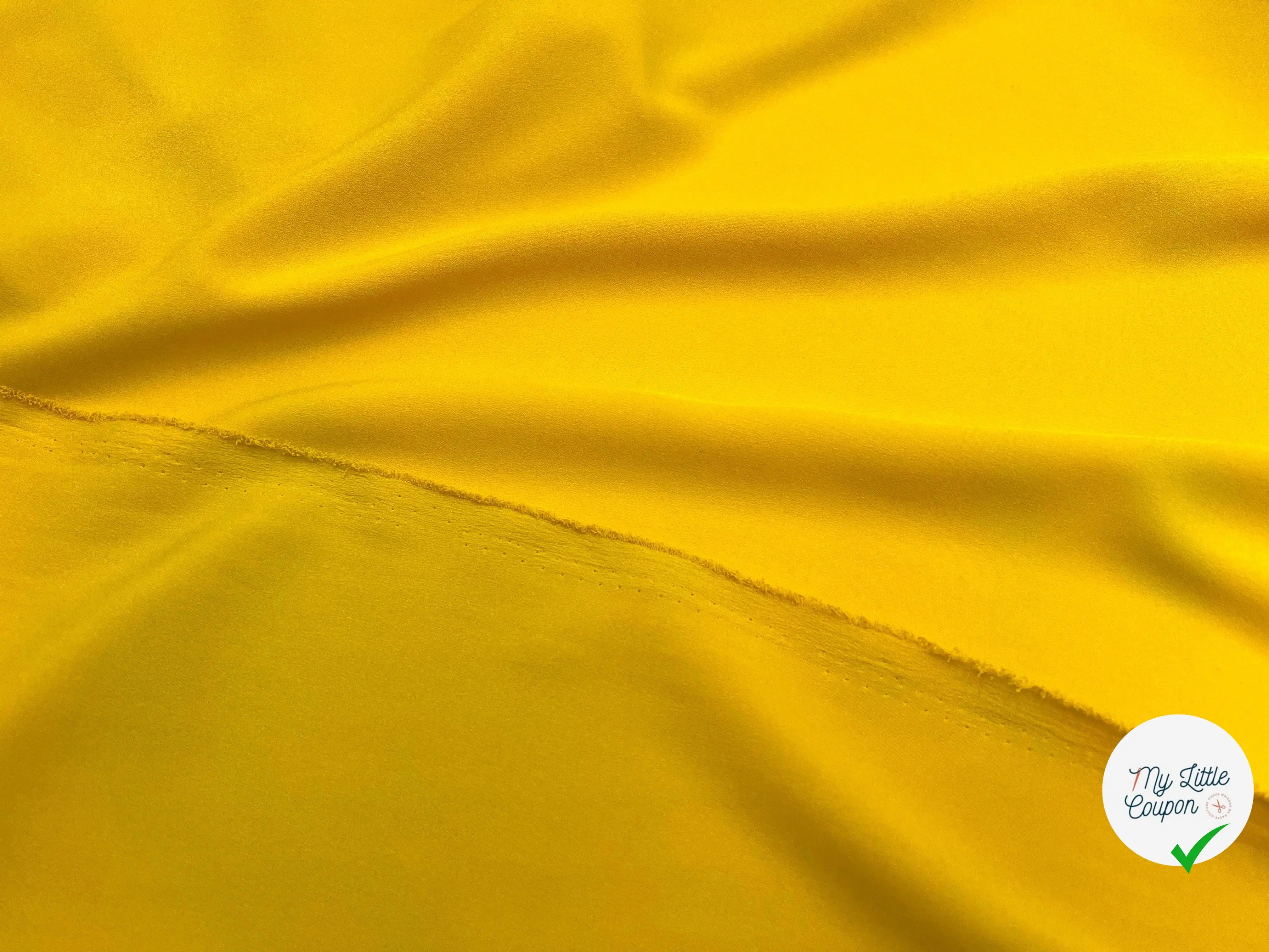 CRÊPE JAUNE MOUTARDE - My Little Coupon - tissu - coudre
