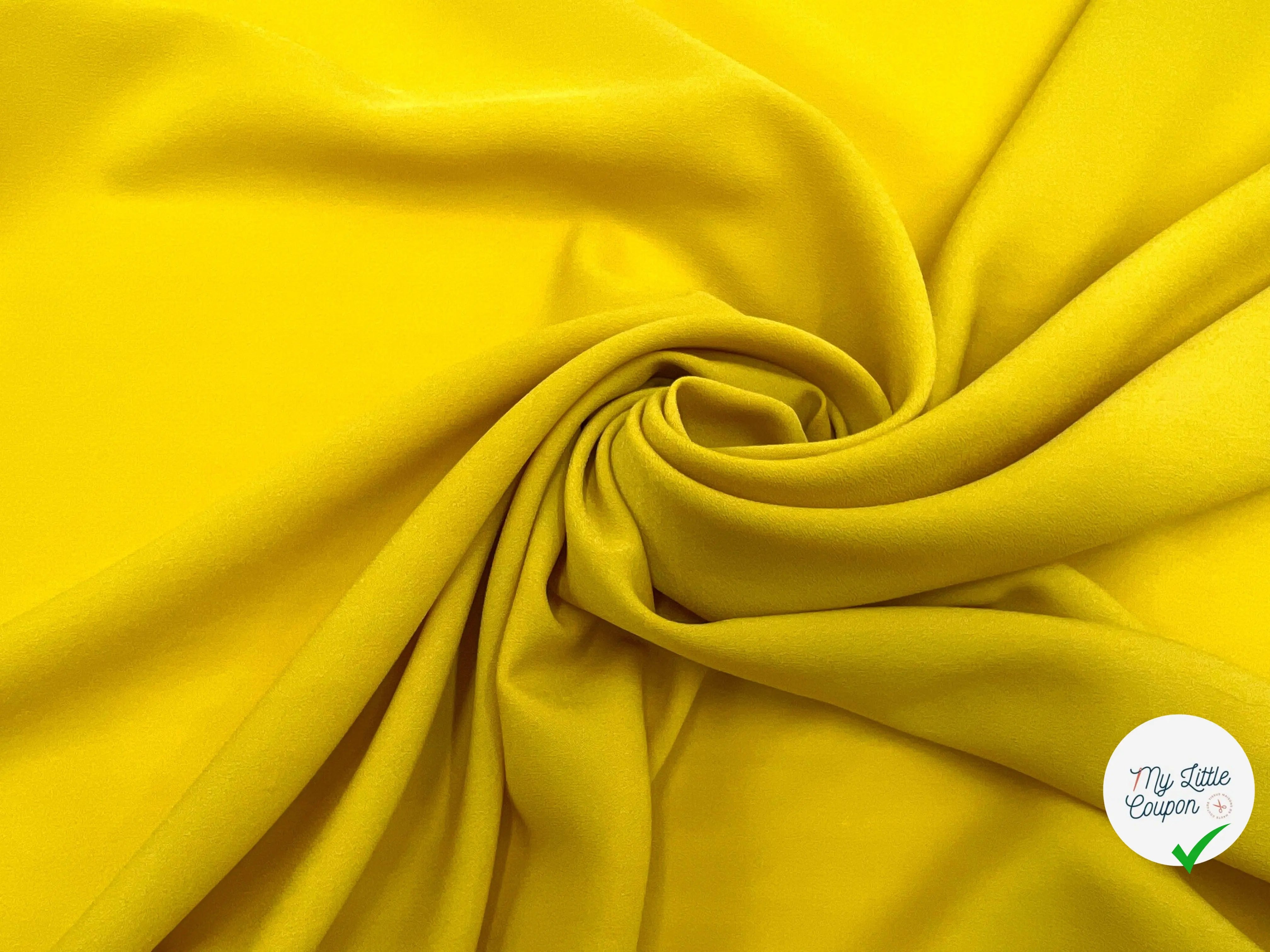 CRÊPE JAUNE MOUTARDE - My Little Coupon - tissu - coudre