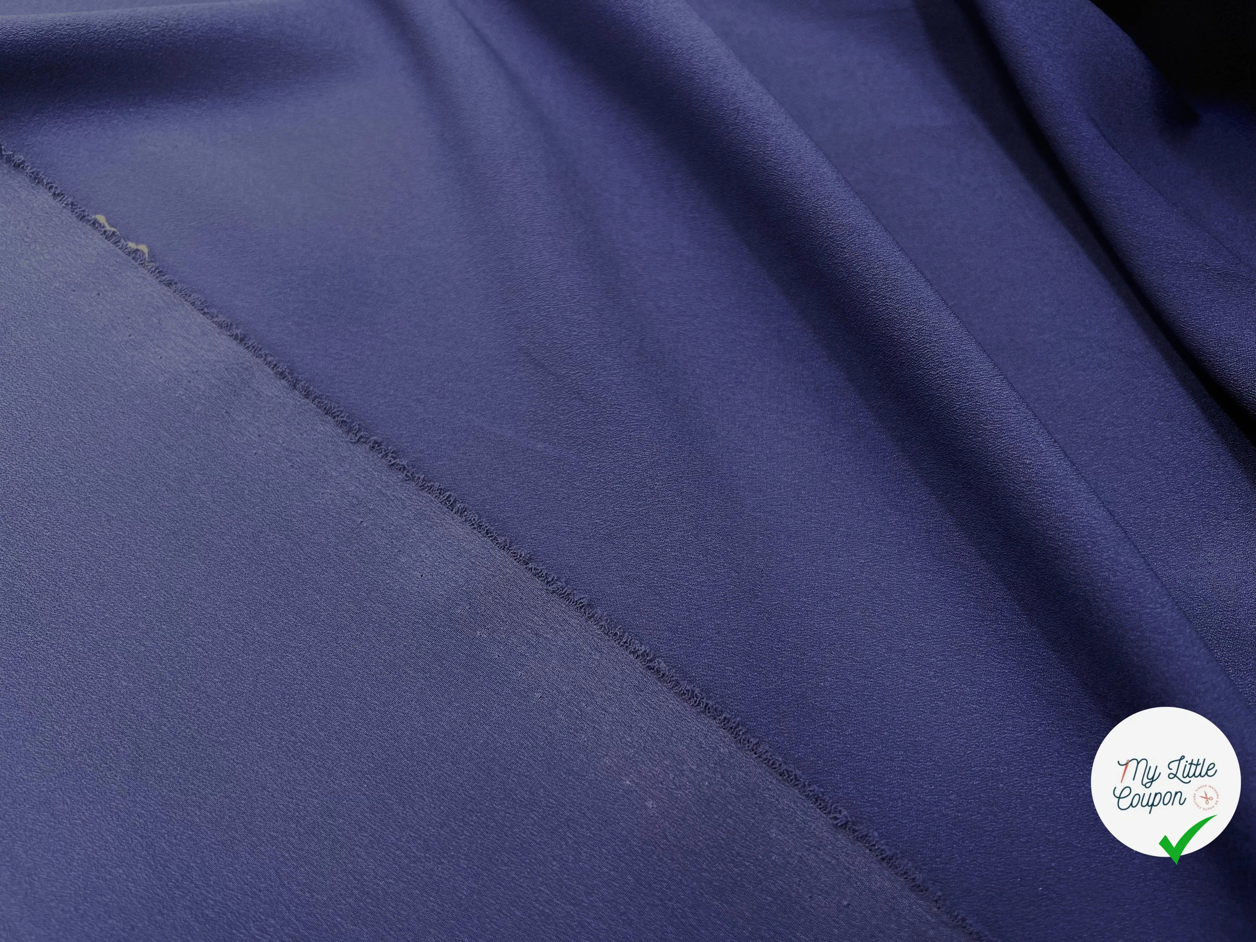 CRÊPE LÉGER BLEU NAVY - My Little Coupon - tissu - coudre