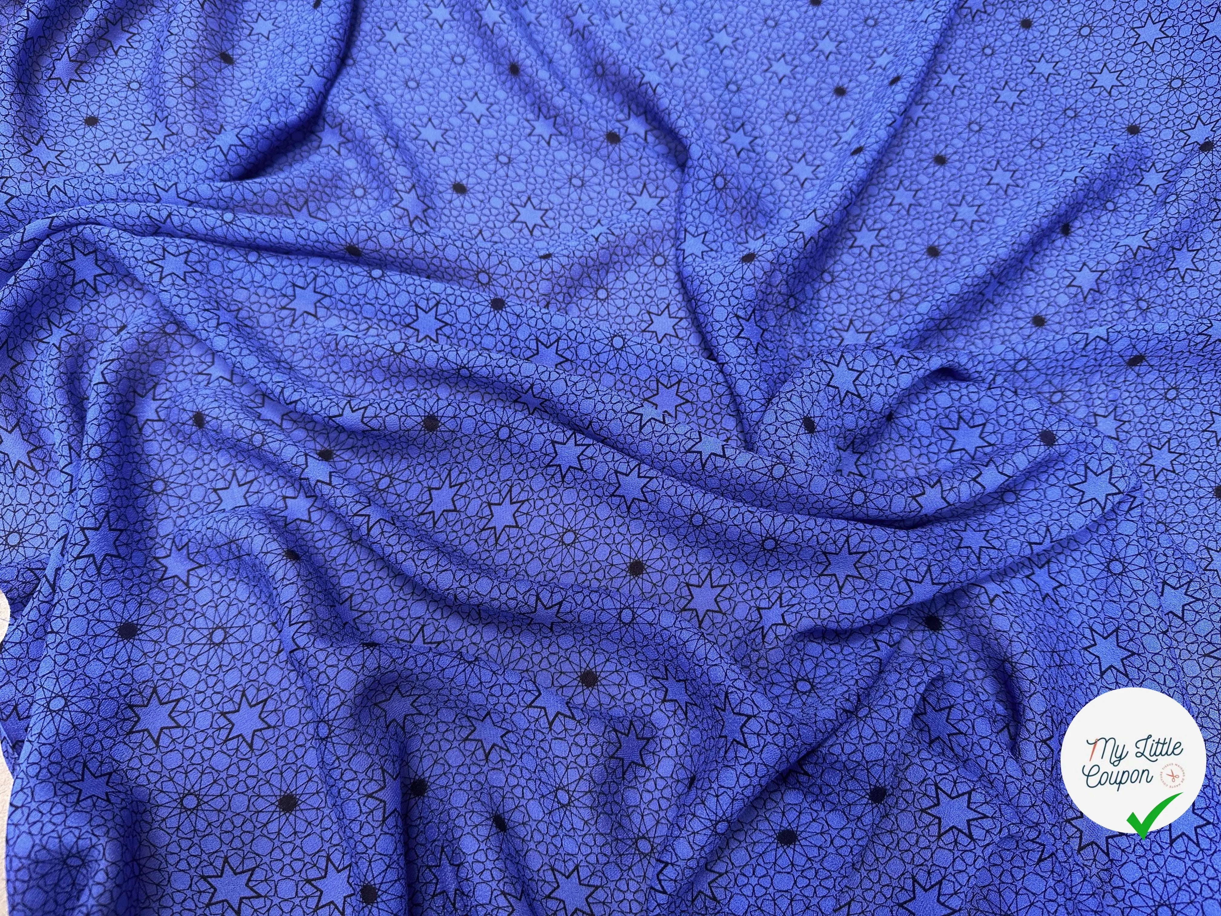 CREPE LEGER ETOILE BLEU VIOLET - My Little Coupon