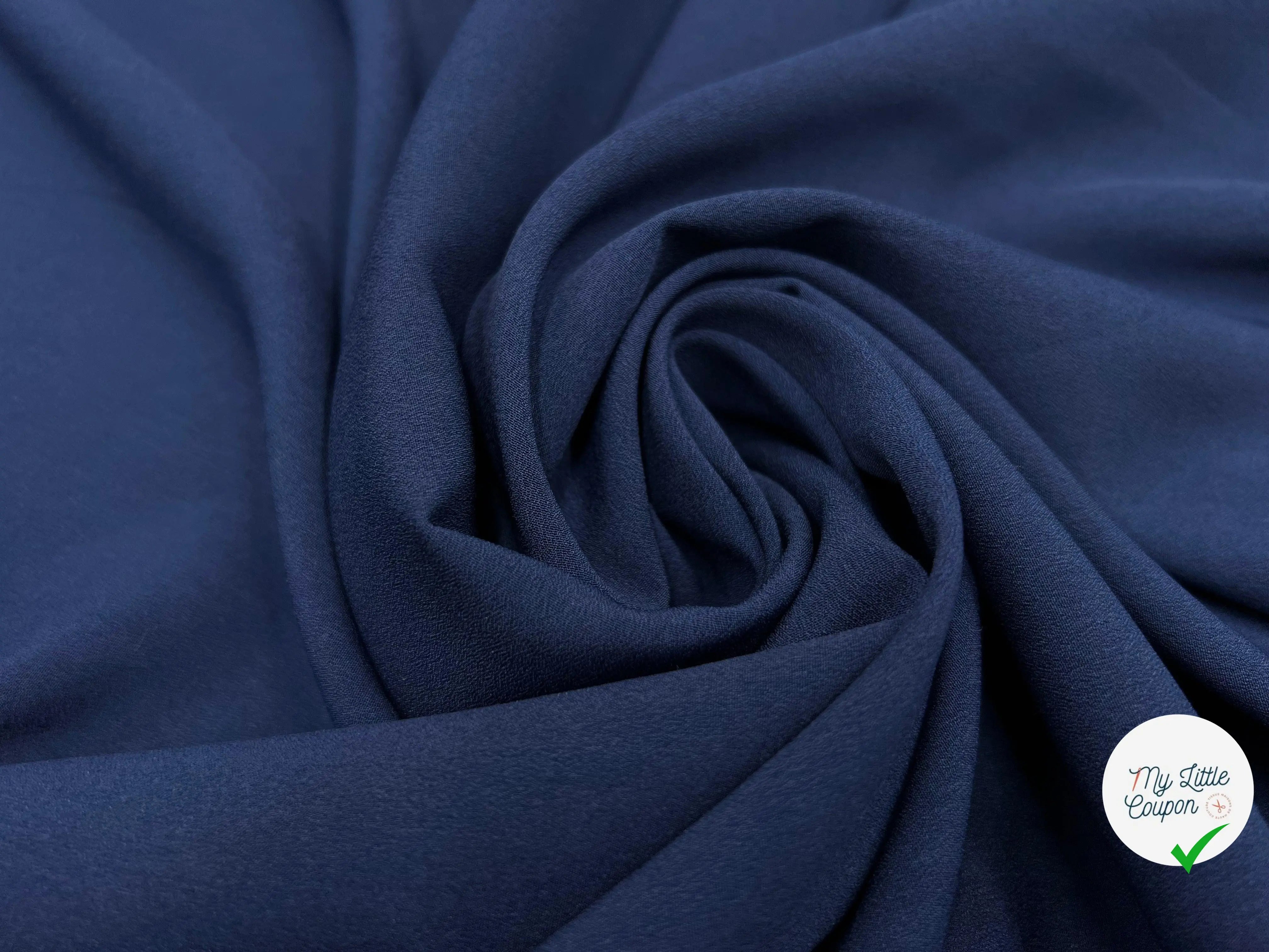 CRÊPE LÉGER NUIT MARINE - My Little Coupon - tissu - coudre