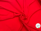 CRÊPE LÉGER ROUGE COQUELICOT - My Little Coupon - tissu - coudre