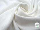 CRÊPE LÉGÈREMENT GAUFRÉ BLANC CASSÉ - My Little Coupon - tissu - coudre