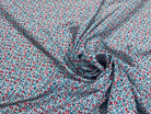 CRÊPE LÉGÈREMENT SATINÉ FLEURS DE BLEU MLC INTERN