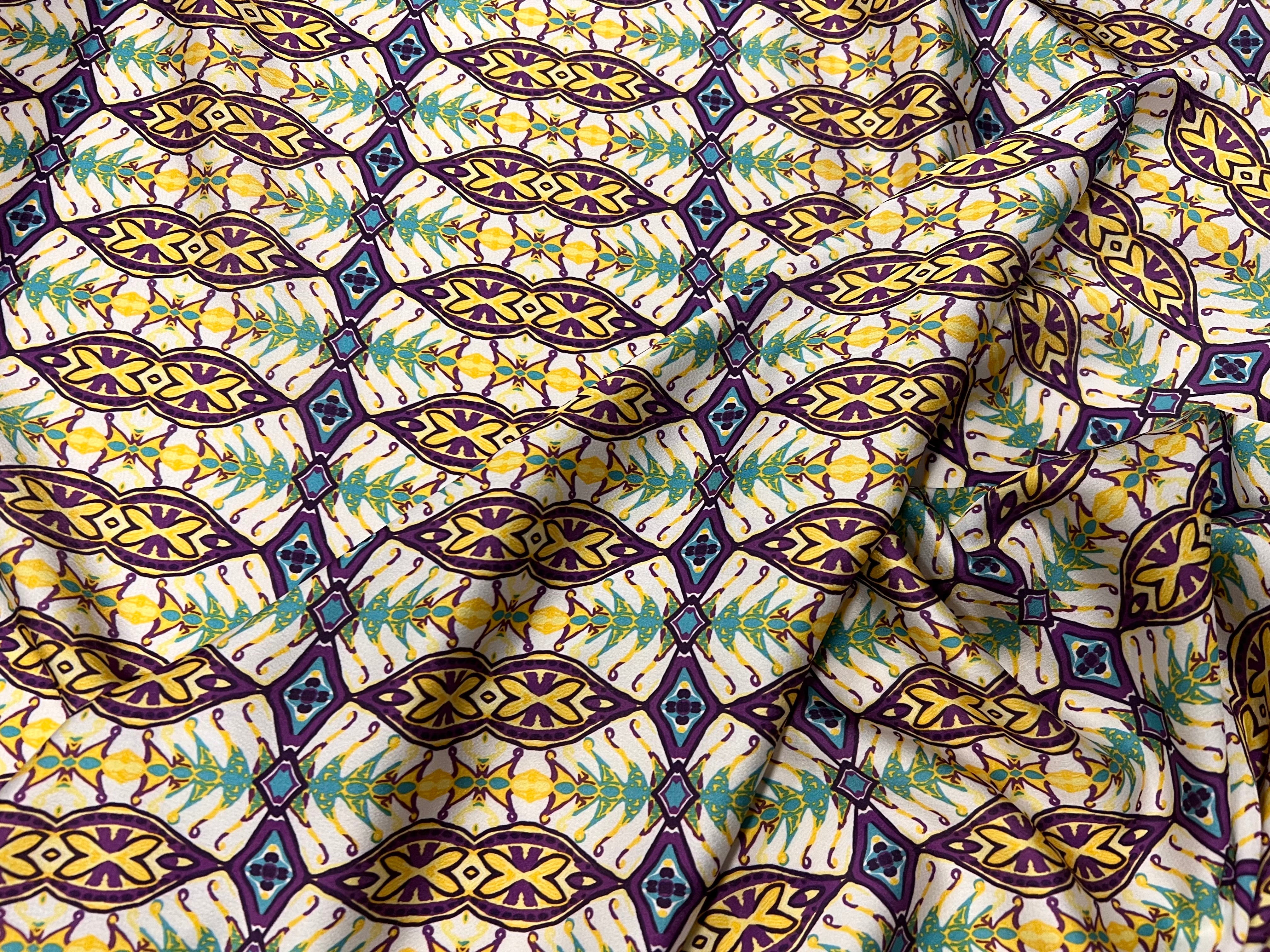 CRÊPE LÉGÈREMENT SATINÉ GREECE VIBES - My Little Coupon