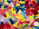 CRÊPE LÉGÈREMENT SATINÉ GROSSES FLEURS D’AQUARELLE - My Little Coupon