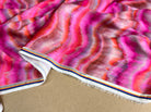CRÊPE LÉGÈREMENT SATINÉ PINK WAVES - My Little Coupon