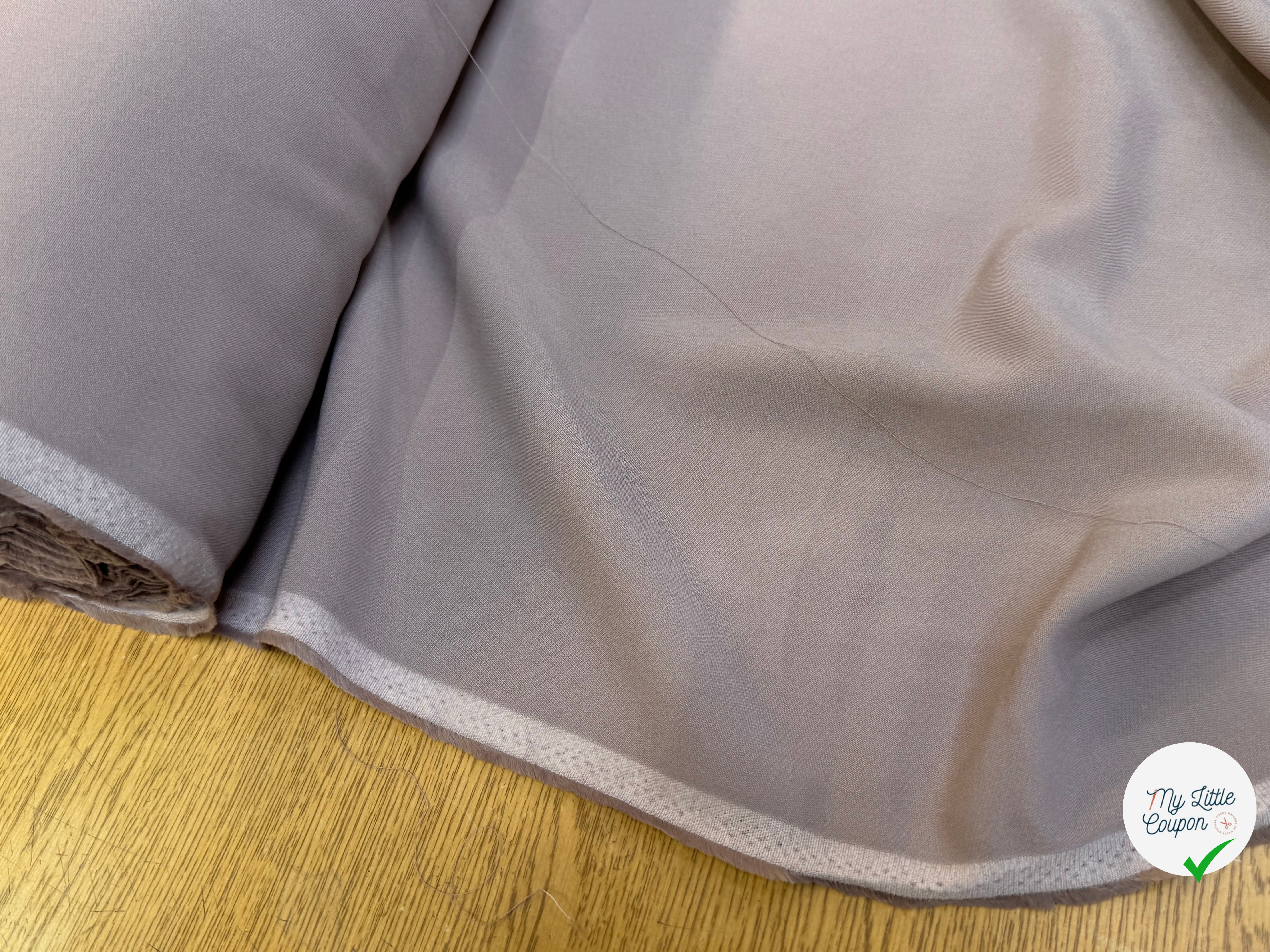 CREPE LOURD 100% VISCOSE CAFÉ AU LAIT TOMBÉ CHIC - My Little Coupon