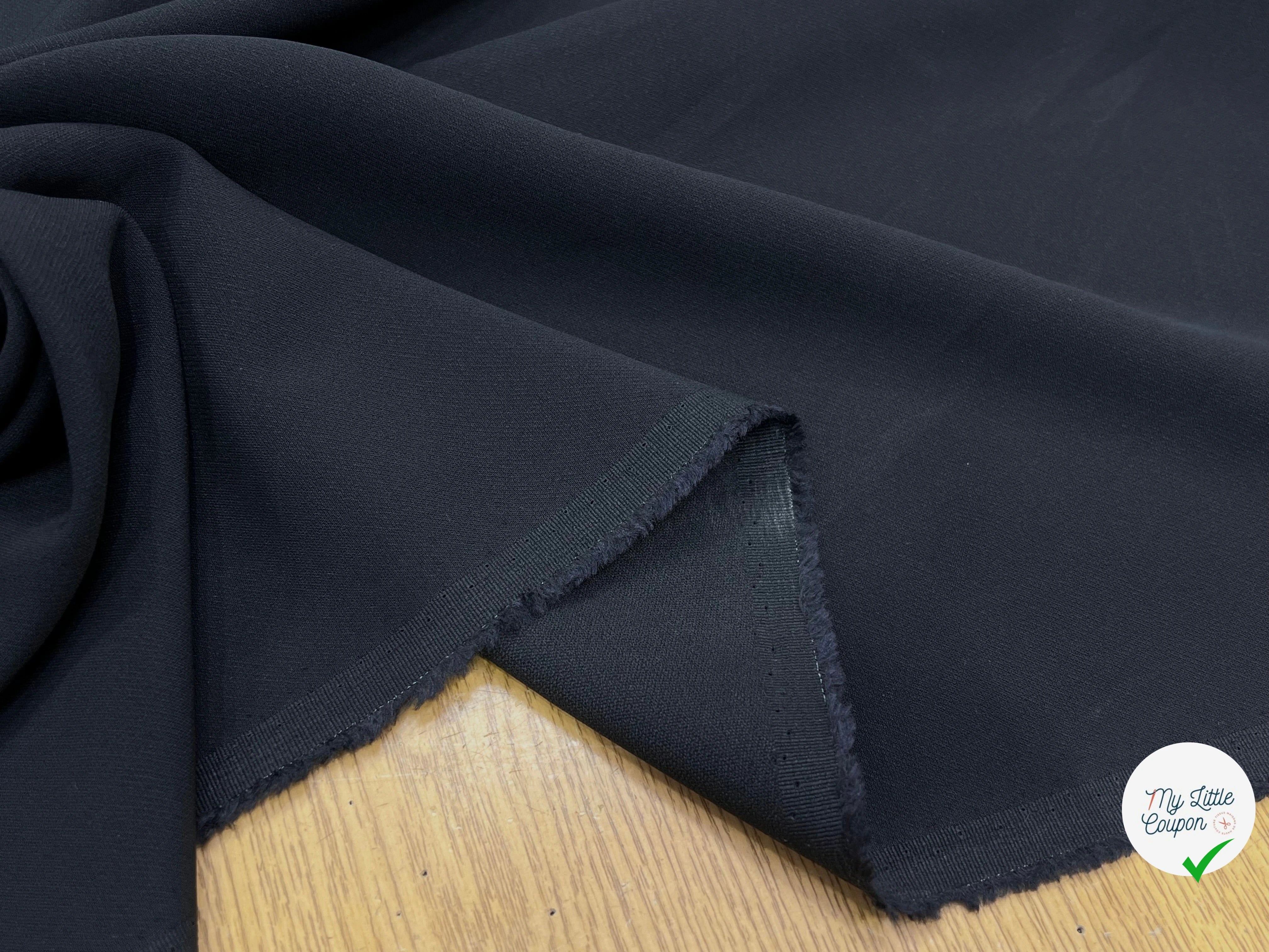 CRÈPE LOURD 46% ACÉTATE NAVY - My Little Coupon