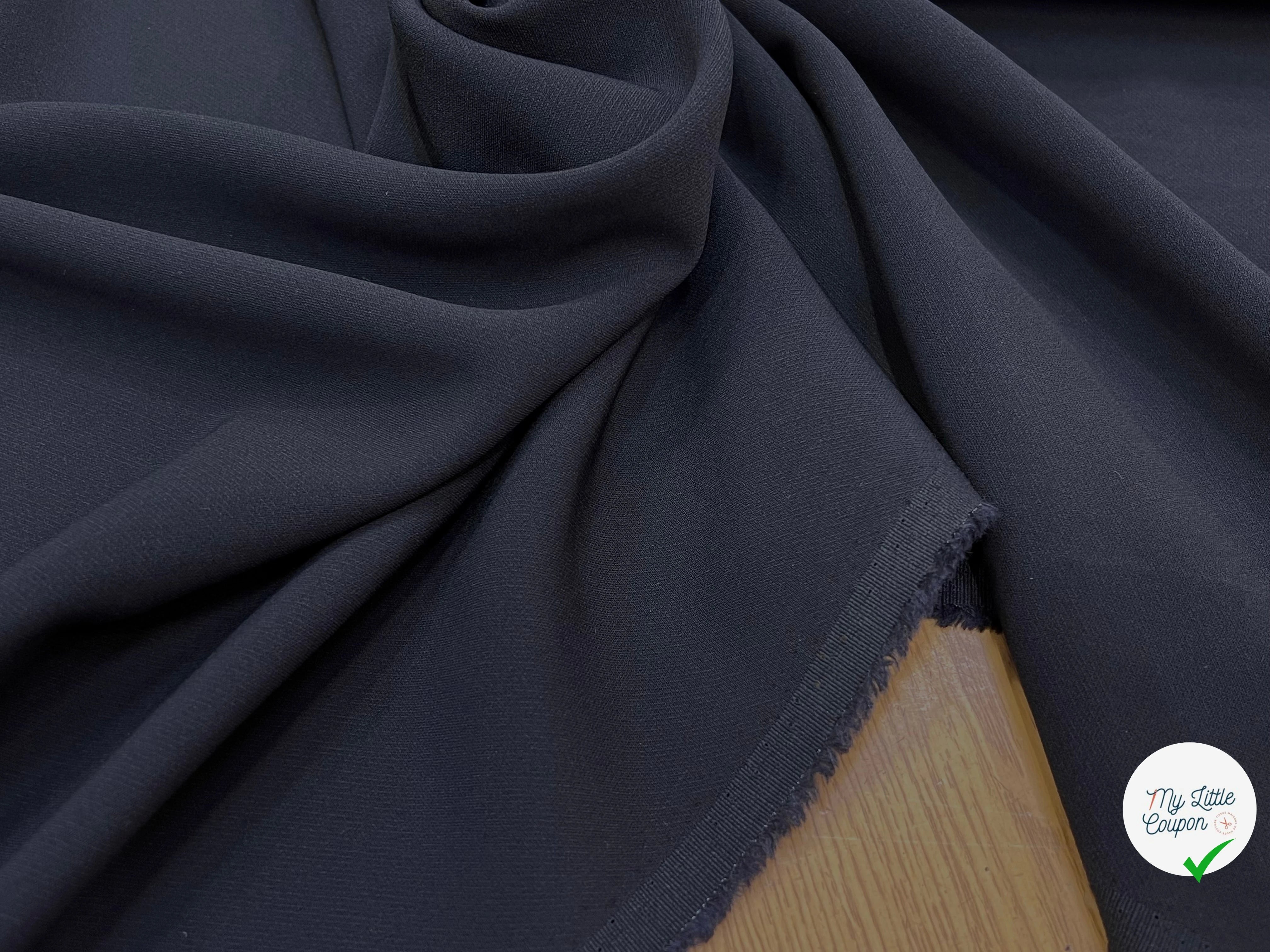 CRÈPE LOURD 46% ACÉTATE NAVY - My Little Coupon