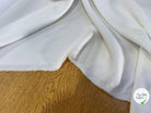 CREPE LOURD ACETATE VISCOSE ENVERS SATIN BLANC - My Little Coupon