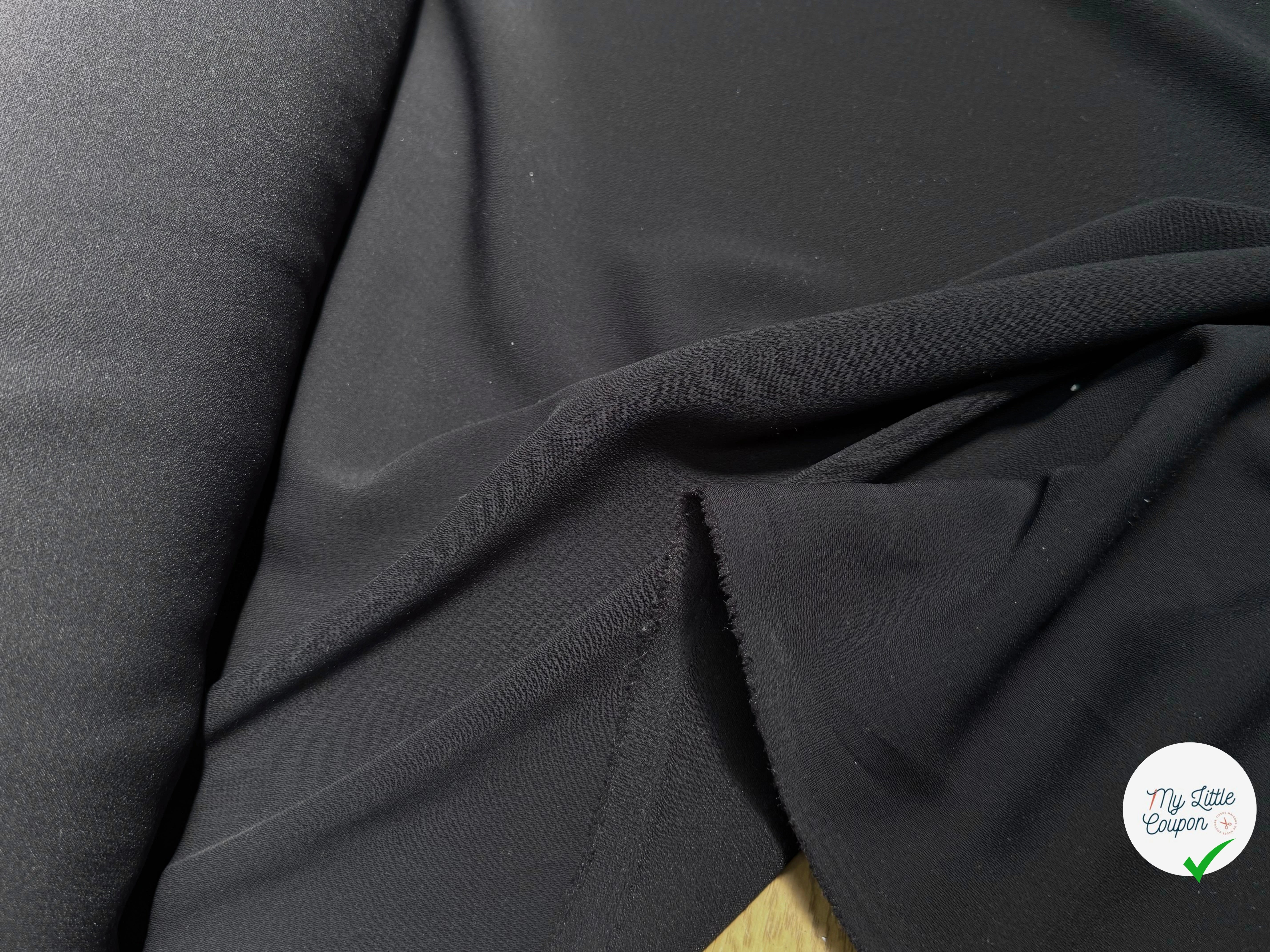CREPE LOURD CHIC TOMBÉ NOIR - My Little Coupon