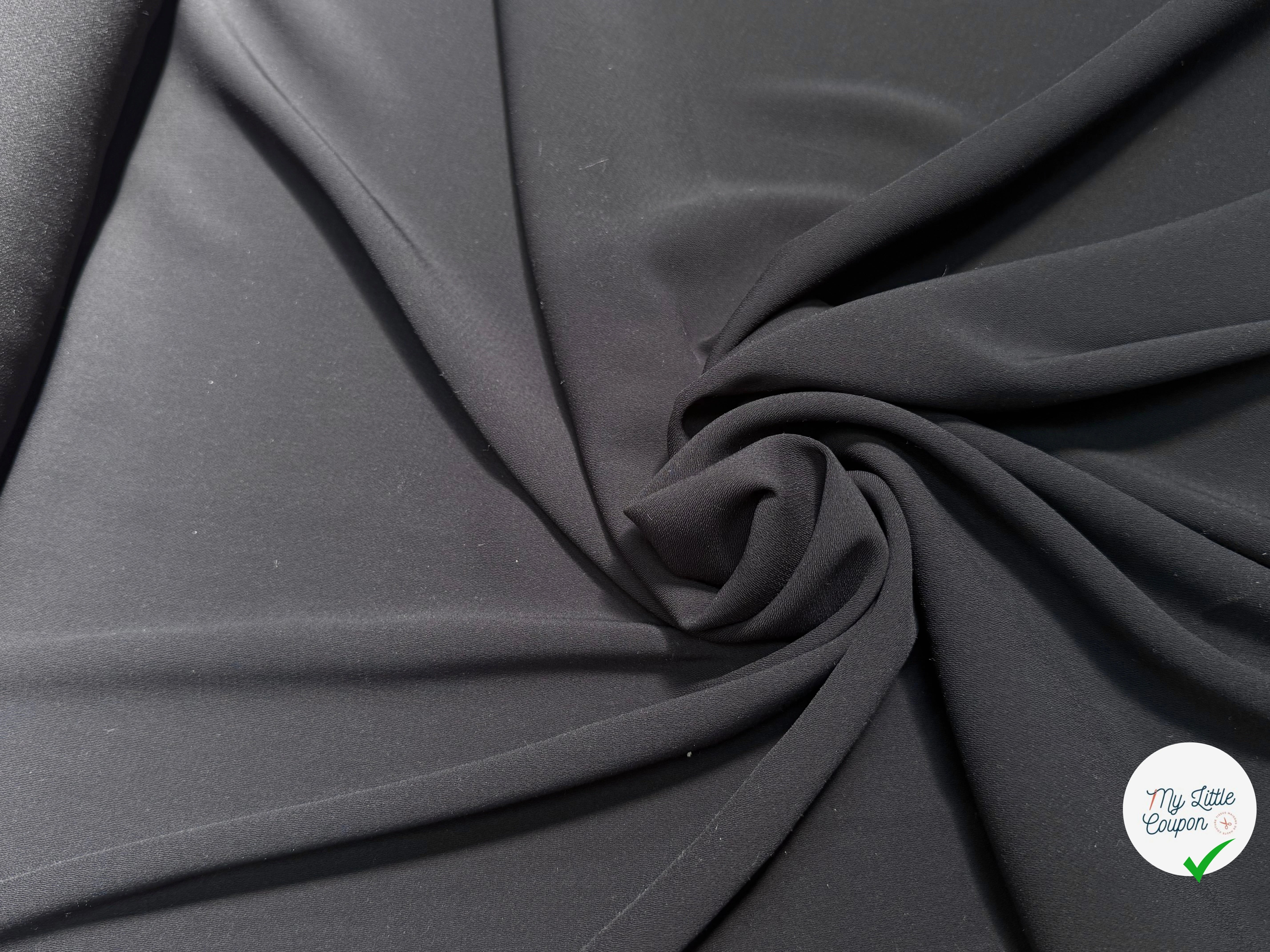 CREPE LOURD CHIC TOMBÉ NOIR - My Little Coupon