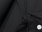 CRÊPE LOURD DE TAILLEUR AU TOMBÉ PLOMBANT NOIR 81% LAINE 16% SOIE - My Little Coupon