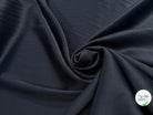 CREPE LOURD ENVERS SATIN ACETATE VISCOSE BLEU FONCÉ STRETCH - My Little Coupon
