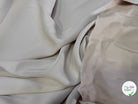 CREPE LOURD ENVERS SATIN VISCOSE ACETATE BEIGE CRÊME STRETCH - My Little Coupon