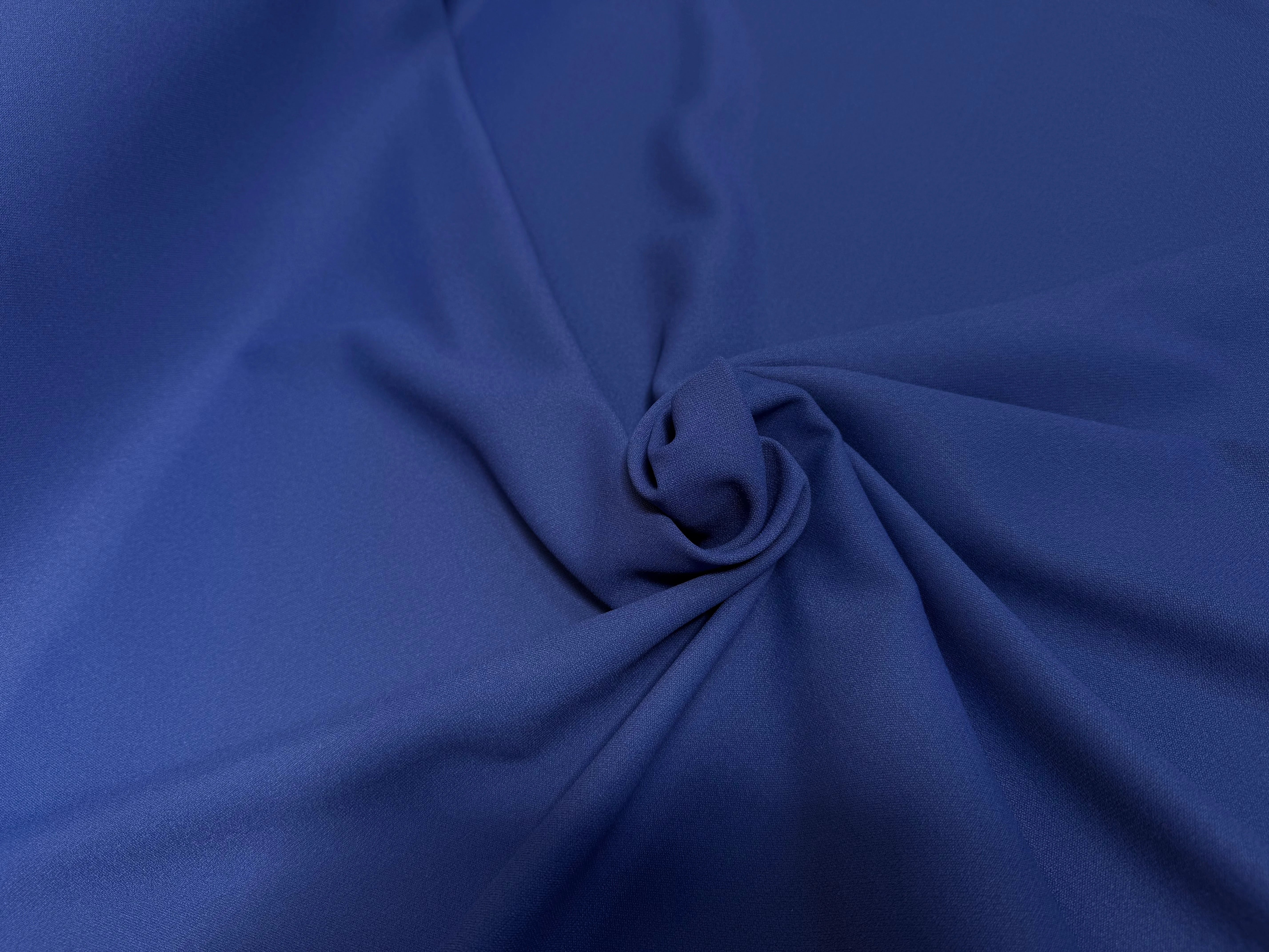 CREPE LOURD JAPAN 70% VISCOSE BLEU - My Little Coupon