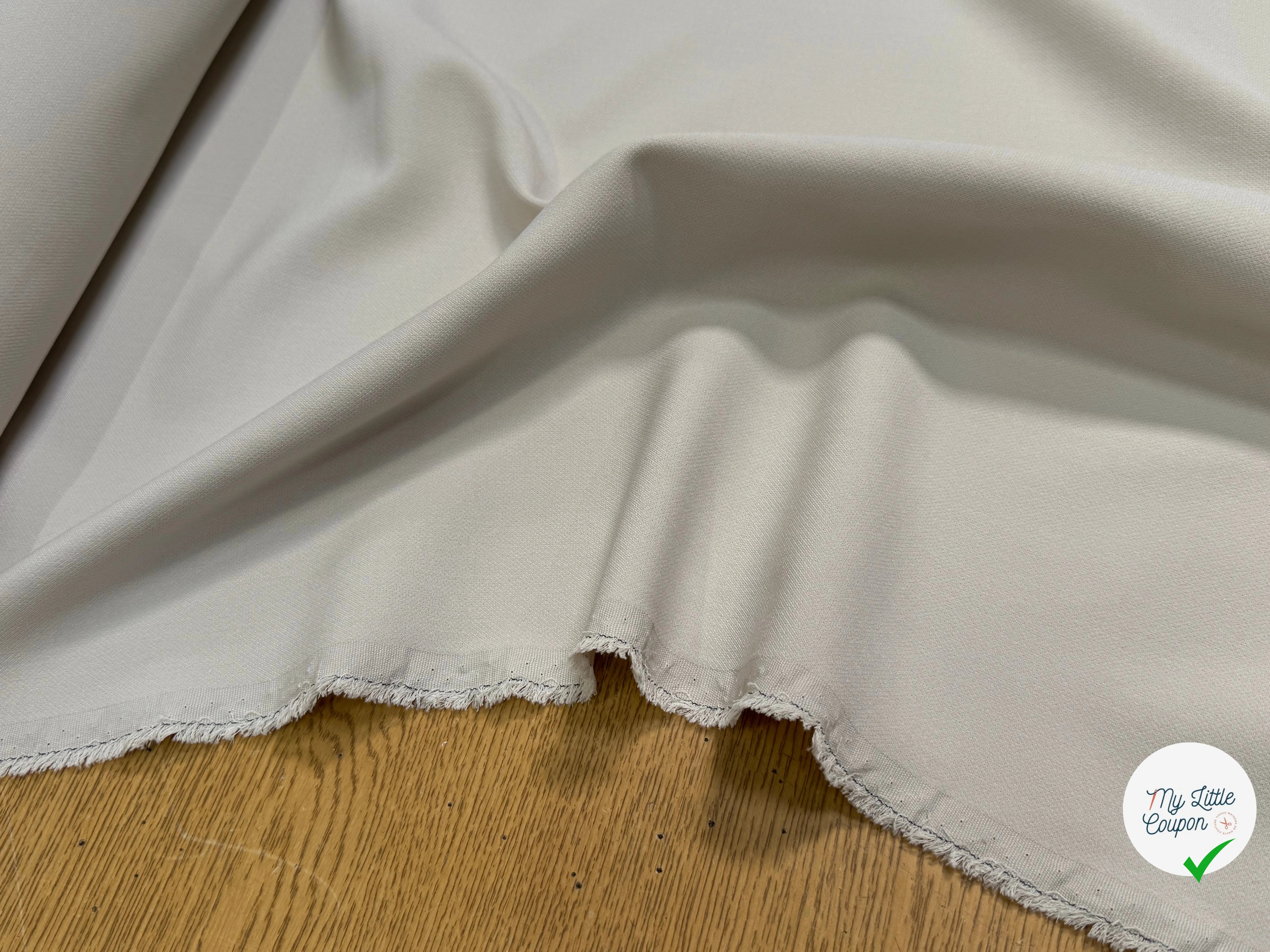 CREPE LOURD JAPAN BELLE TENUE BLANC PORCELAINE - My Little Coupon