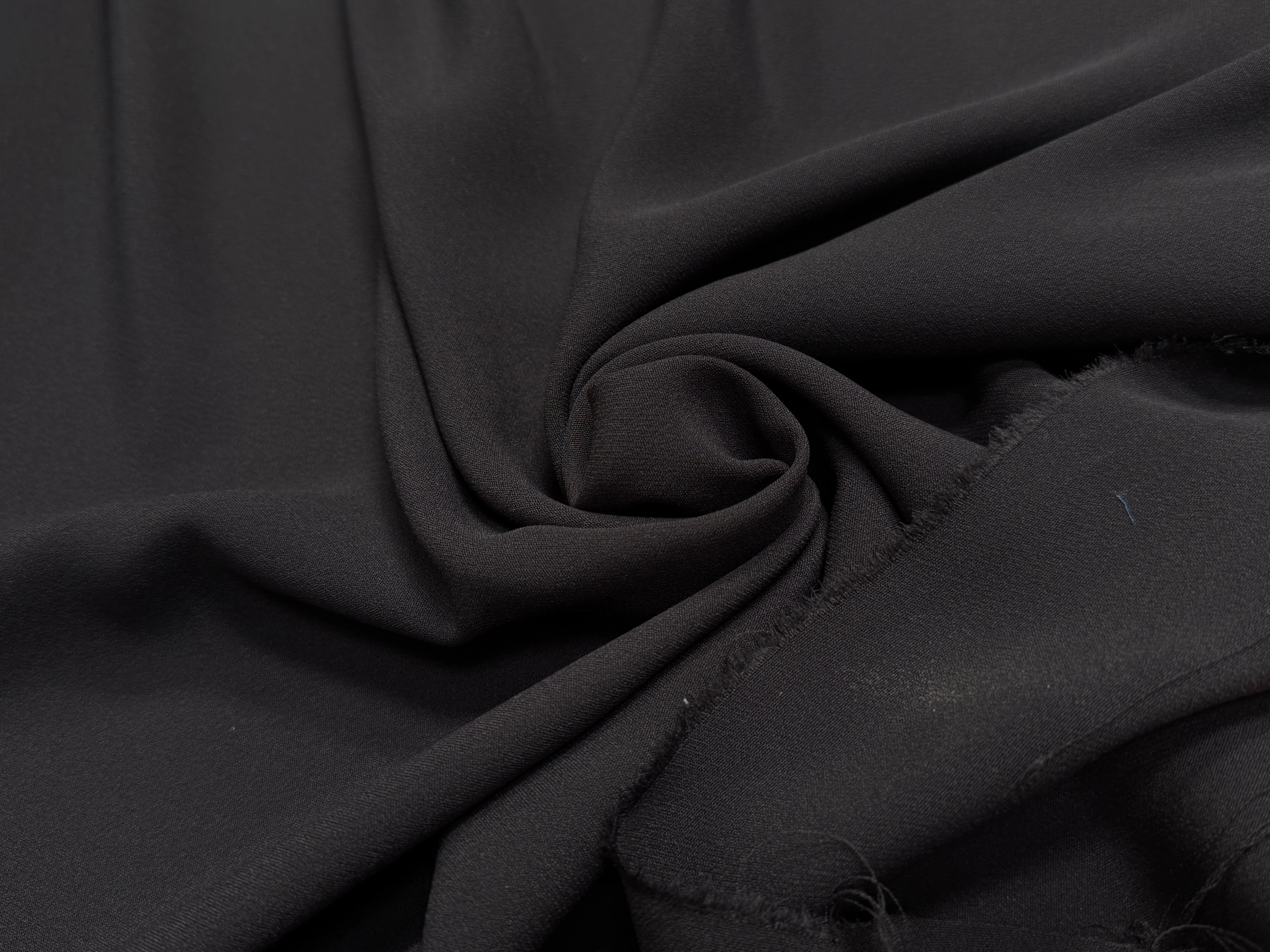CREPE LOURD JAPON ACETATE VISCOSE CHOCO - My Little Coupon