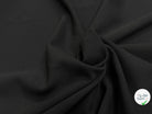 CREPE LOURD MOUSSE POLYVISCOSE STRETCH NOIR SUBLIME - My Little Coupon