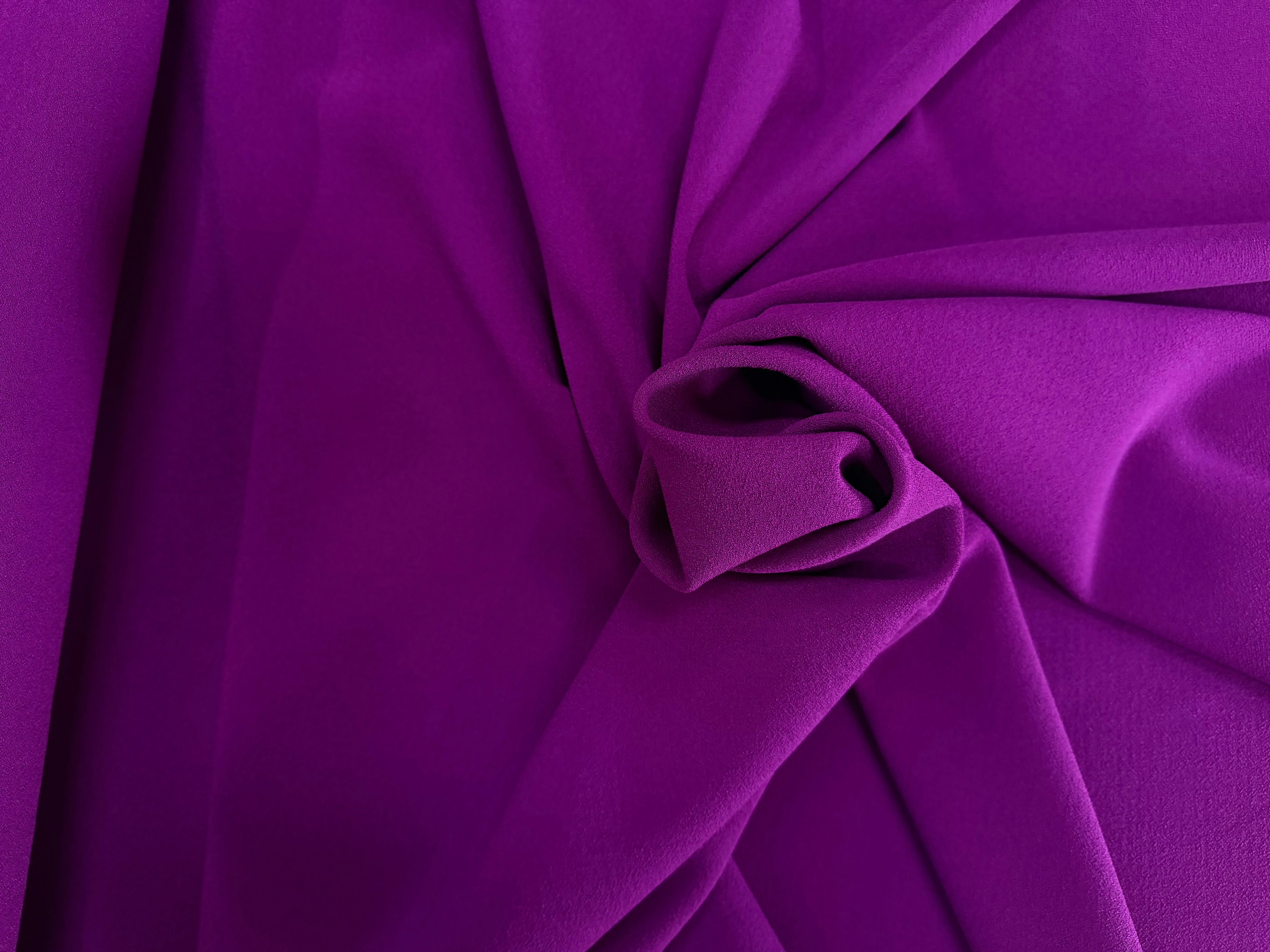 CREPE LOURD MOUSSE POLYVISOSE STRETCH VIOLET SUBLIME - My Little Coupon