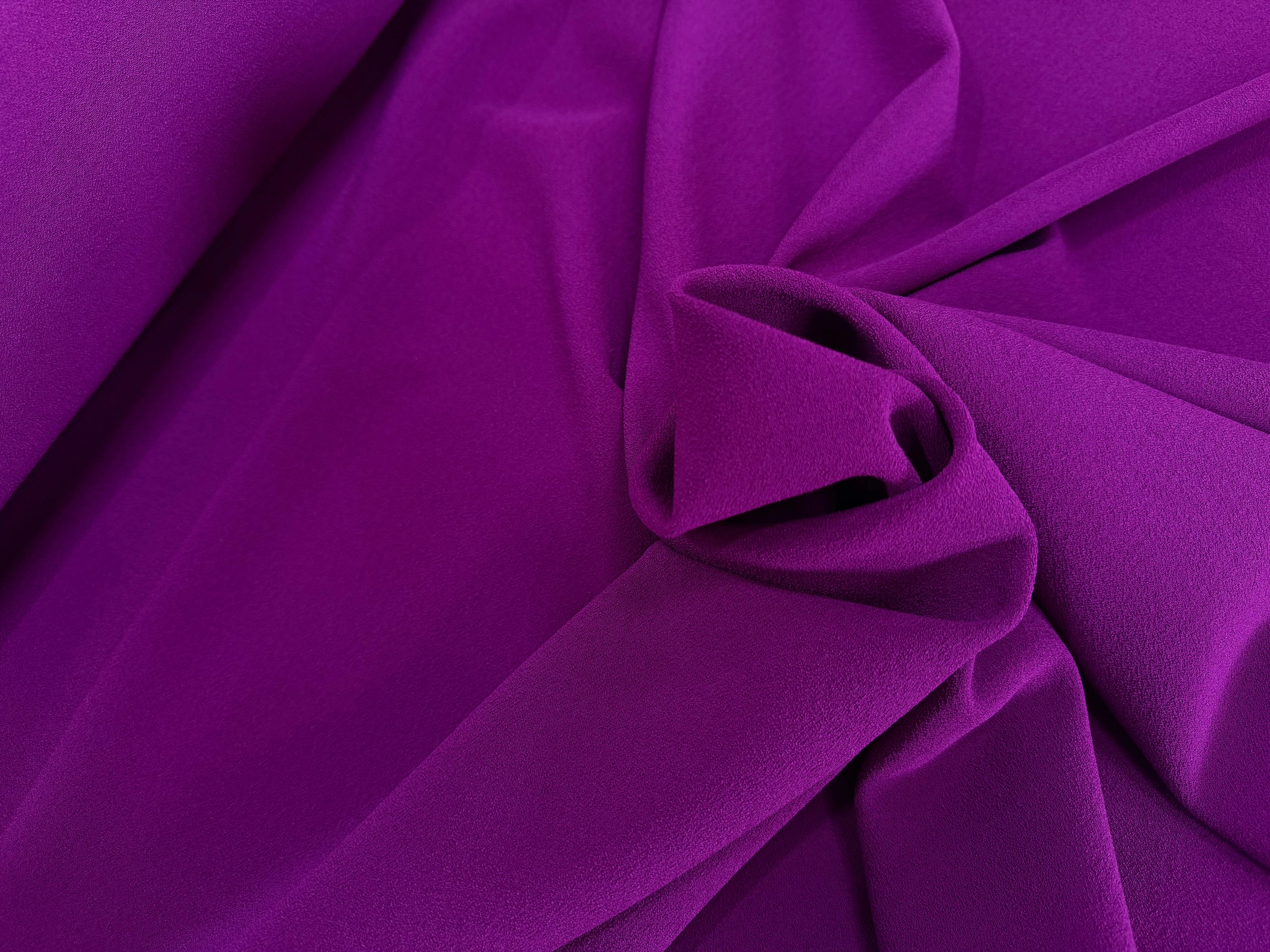 CREPE LOURD MOUSSE POLYVISOSE STRETCH VIOLET SUBLIME - My Little Coupon