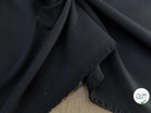 CREPE LOURD POLYESTER NOIR STRETCH 130CM - My Little Coupon