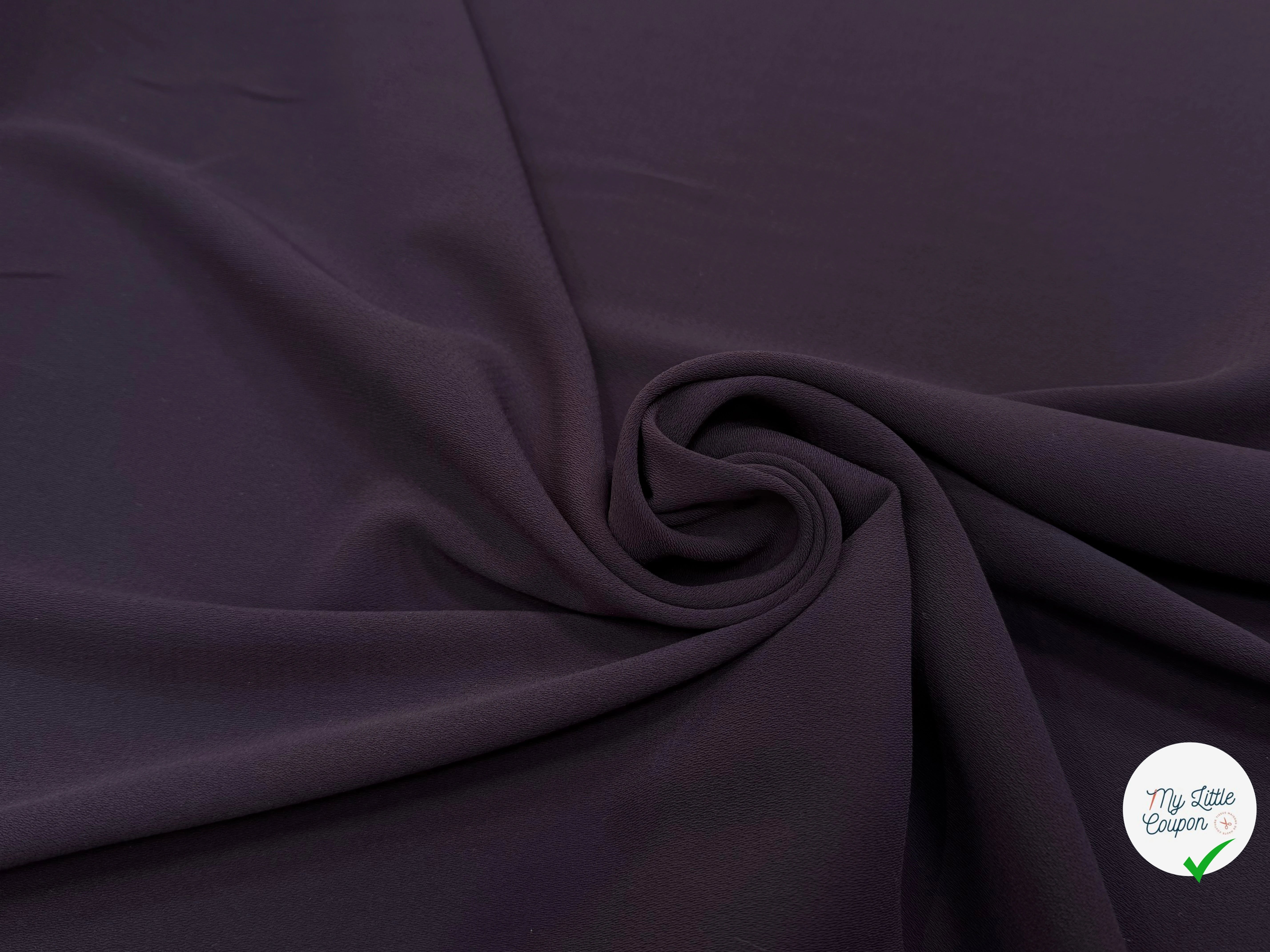 CREPE LOURD PRUNE 140CM - My Little Coupon