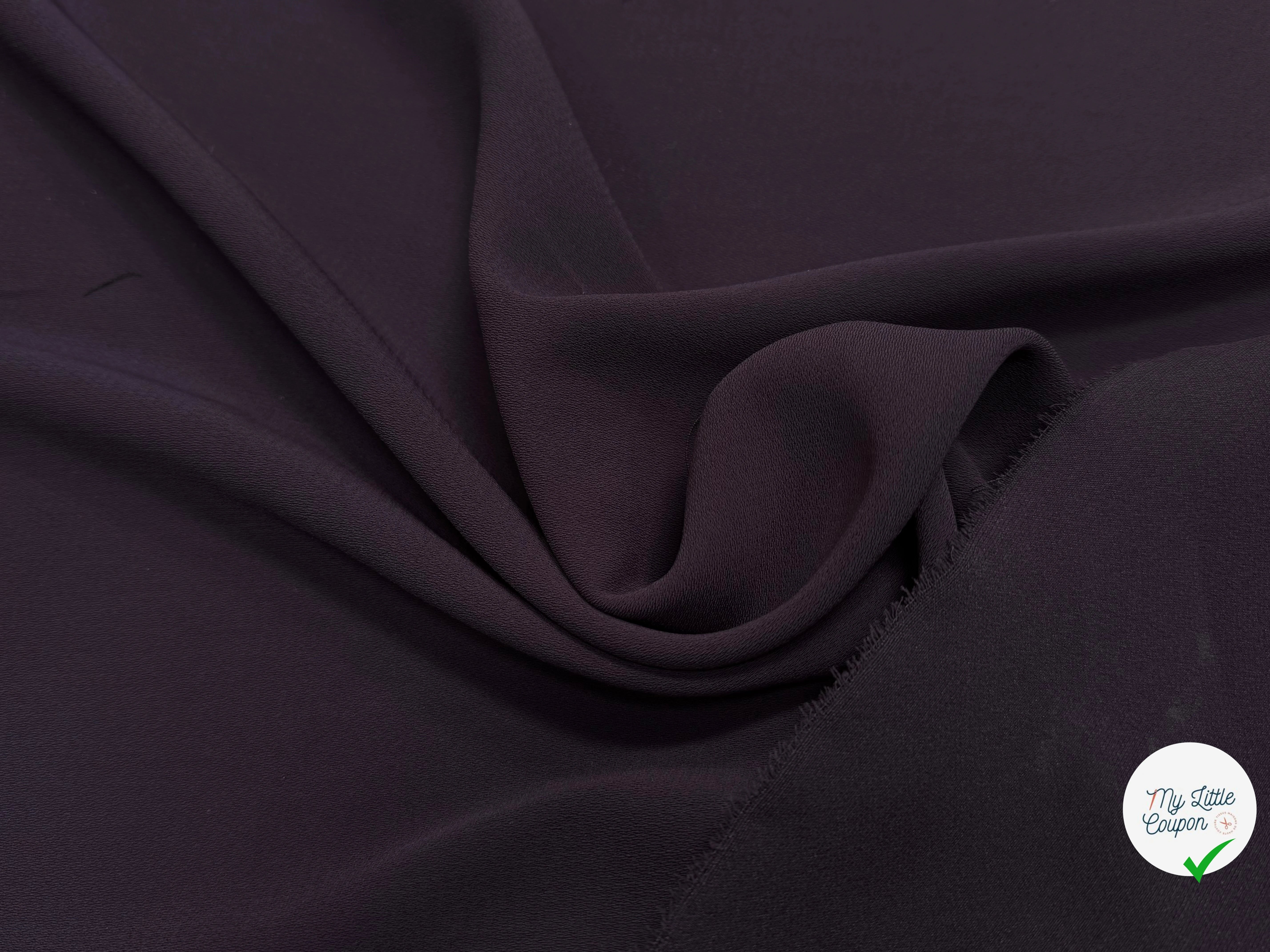 CREPE LOURD PRUNE 140CM - My Little Coupon