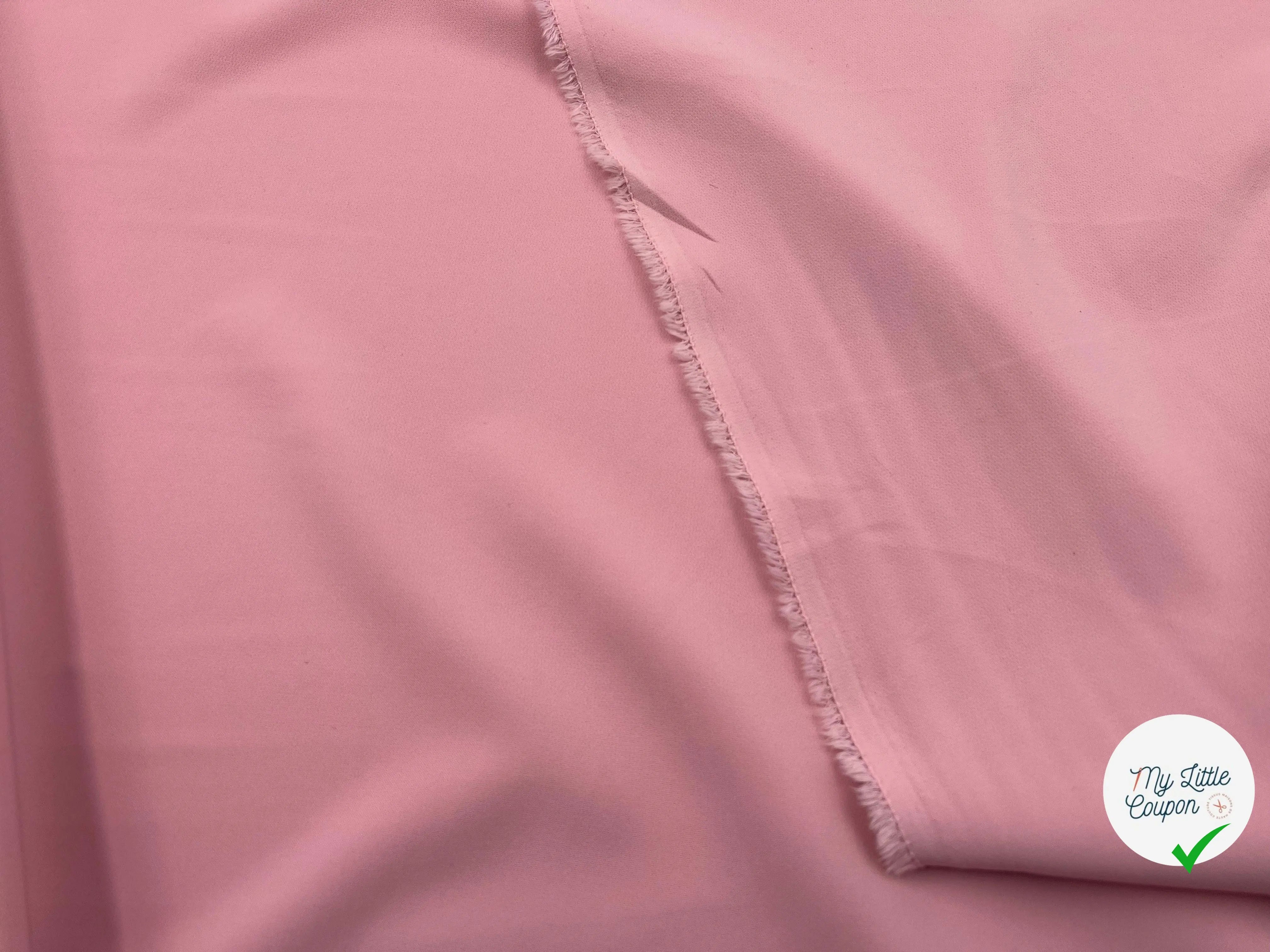 CRÊPE LOURD STRETCH ROSE BLUSH - My Little Coupon - tissu - coudre