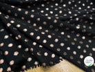 CREPE LUREX NOIR POIS ARGENTÉ - My Little Coupon