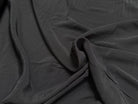 CREPE MAROCAIN 100% VISCOSE FLUIDE NOIR LÉGÈREMENT SATINÉ - My Little Coupon
