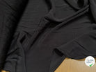 CREPE MAROCAIN 100% VISCOSE FLUIDE NOIR LÉGÈREMENT SATINÉ - My Little Coupon